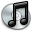 iTunes Black Icon 32x32 png